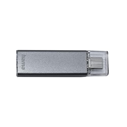 Hama – Pendrive “Uni-C Classic”, Usb-C 3.1, 128 Gb, 100 Mb/S, Anthracite