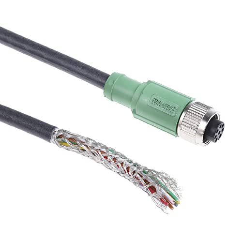 Phoenix 1522891 10 M Black, Grey Signal Cable – Signal Cables (10 M, M12, Black, Grey)