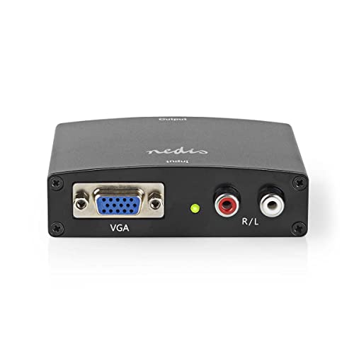 Hdmi T Converter - Vga Female / 2 X Rca Femmina - Uscita Hdmit - 1 Via - 1080P - 1.65 Gbps - Alluminio - Antracite