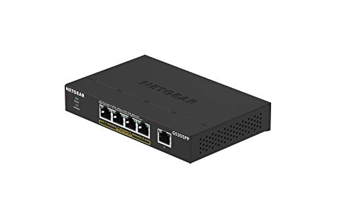 Netgear® Gs305Pp - Switch Gigabit Ethernet Poe+ Non Gestito A 5 Porte