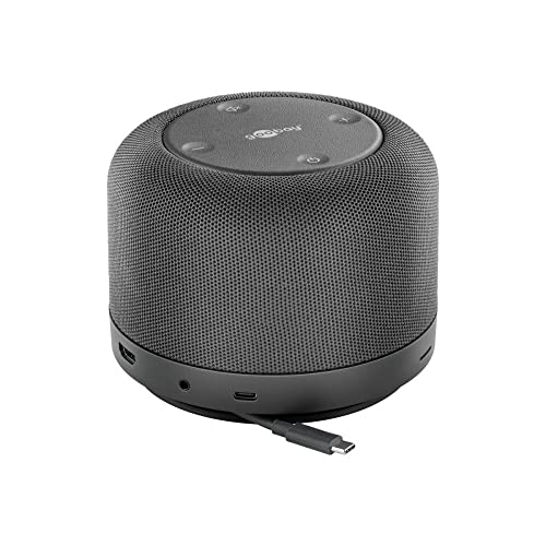 Goobay Hub Multiporta Usb-C 49986 Con Altoparlante E Stazione Di Ricarica Qi – Incl. Power Delivery Con Lettore Di Schede Da 100 W, Hdmi, Rj45 Etherne