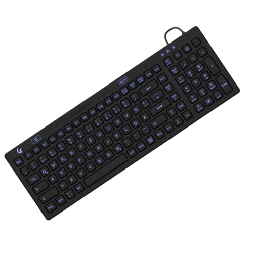 Keysonic Raidsonic Ksk-6031Inel-B - Tastatore Qwertz, Tedesco, Nero