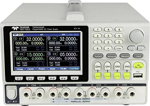 Teledyne Lecroy T3Ps43203 - Alimentatore Di Rete Da Laboratorio, Regolabile 0-32 V, 0-3 A, 212 W, Numero Di Uscite 4 X