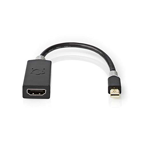 Nedis Mini Displayport - Displayport 1.4 - Mini Displayport Maschio - Uscita Hdmi™ - 48 Gbps - Placcato Oro - 0,20 M - Rotondo - Antracite