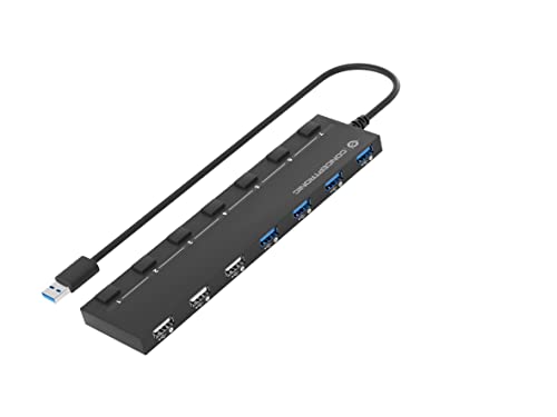 Conceptronic Hubbies09Bp - Hub Usb A 7 Porte 3.0 / 4X3.0 / 3X2.0 Extra Con Alimentatore/Nero
