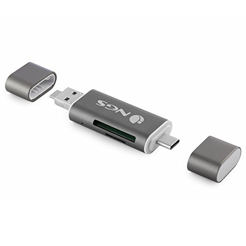 Ngs Allyreader - Lettore Di Schede Type-C 5-In-1 (Lettore Usb-C, Micro Usb E Usb 2.0) Con Slot Per Schede Microsd E Sd