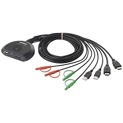 Speaka Professional Sp-Kvm-210 2 Porte Switch Kvm Hdmi Tastiera 4096 X 2160 Pixel