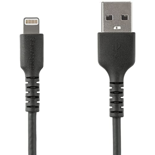 Cavo Da Usb-A A Lightning Da 1 M Nero - Robusto E Resistente Cavo In Fibra Aramidica Da Usb Tipo A - Certificato Apple Mfi (Rusbltmm1Mb)