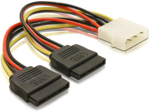 Delock 60102 Adattatore Power Molex 4 Poli-Presa > 2X Sata 15 Pin, 16Cm