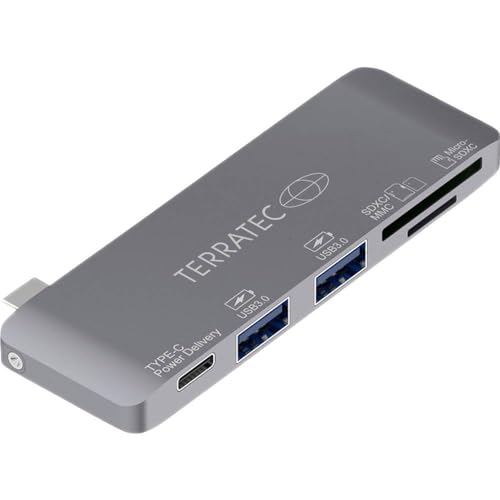 Terratec 283005 Hub Di Interfaccia Usb 3.0 (3.1 Gen 1) Type-C 5000 Mbit/S Grigio