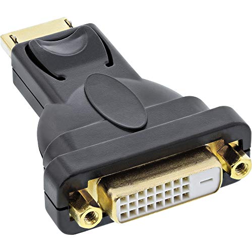 Inline 17199J Adattatore (Displayport Maschio A Dvi-D Femmina 24 Plus 1) Nero