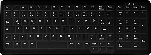 Active Key Ak-C7000F-U1-B/Ge Usb Hygiene-Tastatur Tedesco, Qwertz, Windows® Nero Adatto F. Wis