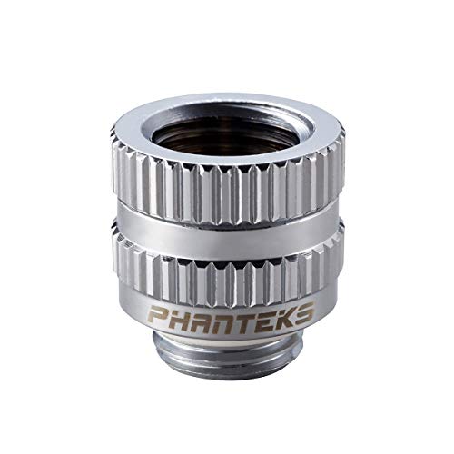Phanteks Glacier M-F Rotary Adapter Gerade G1/4 Zoll Ag Auf G1/4 Zoll Ig - Chrome Silber