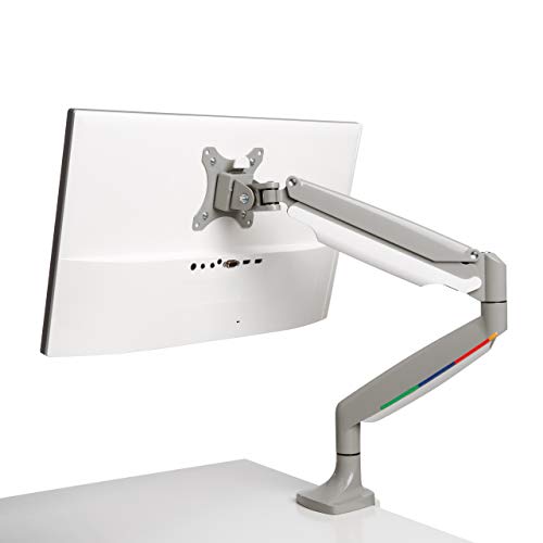 Kensington Braccio Per Monitor Singolo Con Piastra Vesa, Altezza Regolabile One-Touch, Per L'Home Office, Molla A Gas Integrata, Grigio (K55470Eu)