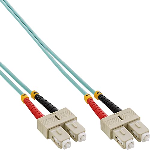 Inline 23341 Cavo Bretella Fibra Ottica Duplex, Sc/Sc, 50/125Μm, Om3, 3M Nero