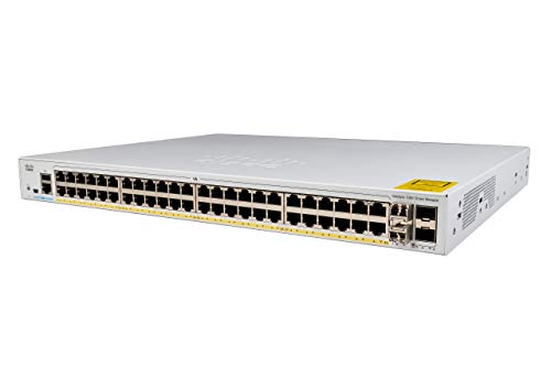 Cisco Catalyst 1000-48T-4X-L - Switch Di Rete A 48 Porte Gigabit Ethernet (Gbe), 4 Porte Uplink Sfp+ Da 10G, Garanzia Limitata A Vita Con Formula Avan