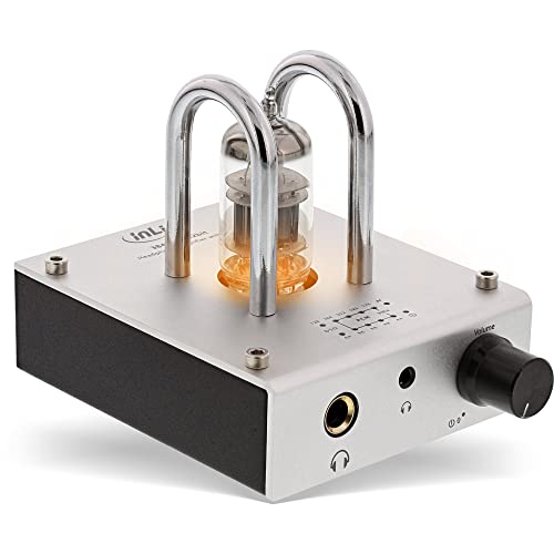 Inline 23629 Amplificatore Cuffie A Valvole, Ampusb Hires 384Khz / 32-Bit, Hifi Dsp, Usb Digital Audio Converter, Nero