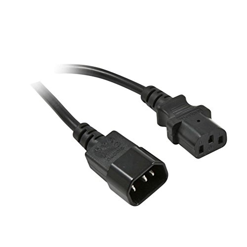 Synergy 21 S215382 Cavo Di Alimentazione Nero 2 M Accoppiatore C13 Accoppiatore C14 - Cavi Elettrici (2 M, Male Connector/Male Connector, Accoppiatore