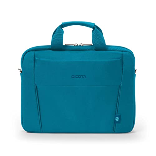 Dicota Eco Slim Case Base 13-14.1 - Funzionale Borsa Per Computer Portatile Con Imbottitura Protettiva, Colore Blu