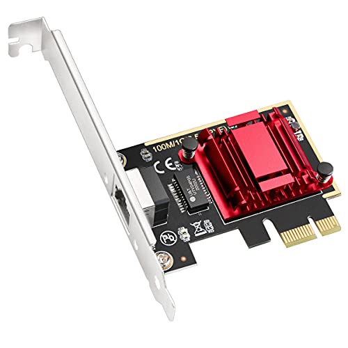 Cudy Adattatore Di Rete Pci Express Da 2,5 Gbps, Scheda Pcie Da 2,5 Gbase-T, Staffa A Basso Profilo, Windows 10/8 / 8.1/7, Windows Server 2012, 2008,