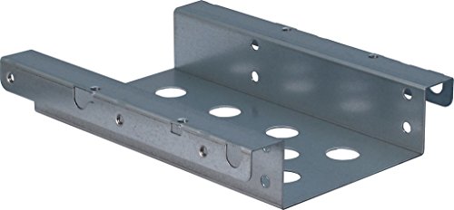 Inter-Tech - 88885245 Disco Rigido Pannello Del Vano - Pannello Delle Unità Bay (10,2 Cm, 13 Cm, 2,5 Cm) D'Argento
