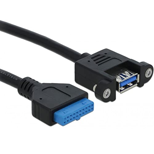 Delock 0.5M Usb 3.0 F/F Cavo Usb 0,5 M Usb A Idc Nero