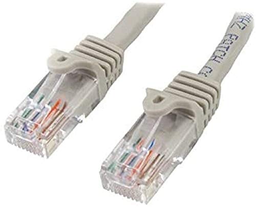 Startech.Com Cavo Di Rete Da 7M Grigio Cat5E Ethernet Rj45 Antigroviglio, Cavo Patch Snagless
