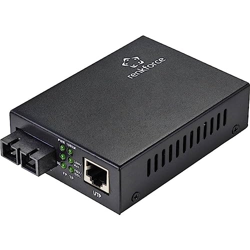 Renkforce Rf-4581874 Cat 6, Sc Duplex Media Converter Di Rete 1000 Mbit/S