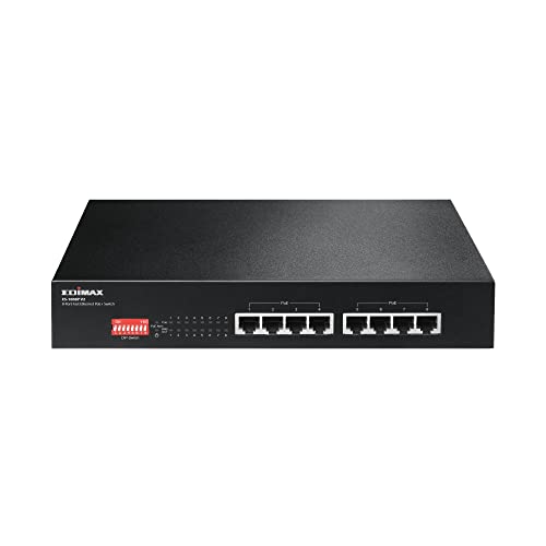 Edimax Es-1008P V2 Switch Di Rete Fast Ethernet (10/100) Connessione Ethernet, Supporto Power Over Over (Poe) Nero
