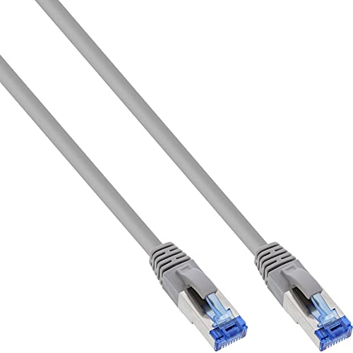 Inline® 22357 Cavo Patch Lan, S/Ftp, Cat.6A, 500Mhz, Guaina Halogenfree, 20 M, Grigio