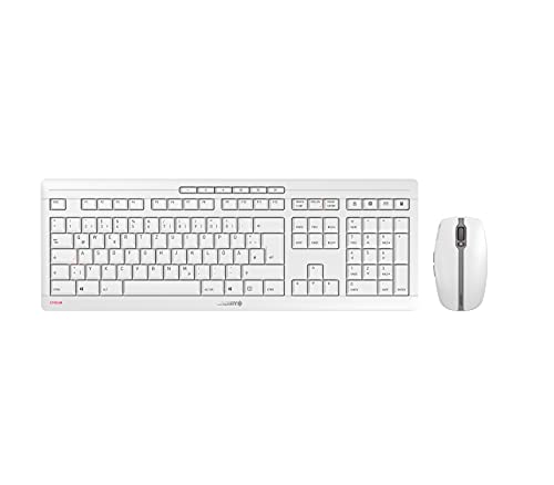 Cherry Stream Desktop Recharge, Set Di Tastiera E Mouse Senza Fili, Layout Belga, Tastiera Azerty, Ricaricabile, Blue Angel, Gs Approved, Azione Sx Sc
