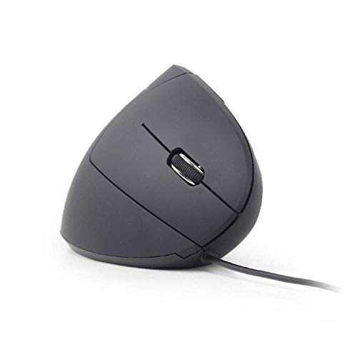 Gembird Mus-Ergo-01 - Mouse Ottico Ergonomico, Colore: Nero
