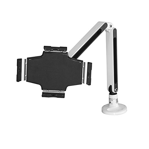 Startech.Com Supporto Da Scrivania Per Tablet Da 9" A 11"- Braccio Articolato Per Ipad O Android, Bianco (Armtbltiw)