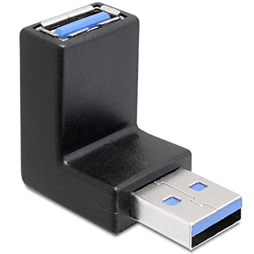 Delock Adaptador Usb 3.0 M/H Acodado Negro
