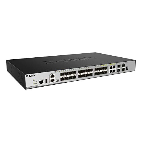 D-Link Dgs 3630-28Sc - Switch - L3 - Gestito - 20 X Gigabit Sfp + 4 X Combo 1000Base-T + 4 X 10 Gigabit Sfp+ - Montabile In Rack