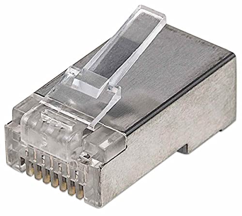 Intellinet 790574 Rj45 Silver Wire Connector - Wire Connectors (Rj45, Silver, Polycarbonate, Cat5E, U/Ftp (Stp), Gold)