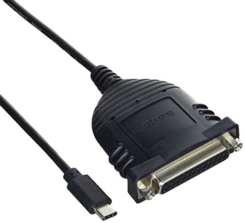 Startech.Com Cavo Adatattore Per Stampante Usb-C A Parallela Db 25, Alimentato Via Bus