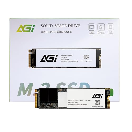 Agi Ssd Interno Ai218 Da 2 Tb, Pcie Nvme M.2 Gen3X4 Dram Cache 3D Tlc Nand Flash Interno Ssd A Stato Solido Con Dissipatore Di Calore (Velocità R/W Fi