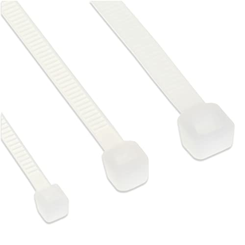 Inline 21153 Fascette Per Cablaggio, 400 X 4.8 Mm, 100 Pezzi, Trasparente
