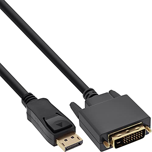 Inline® 17117 - Cavo Convertitore Displayport A Dvi, 0,3 M, Colore: Nero