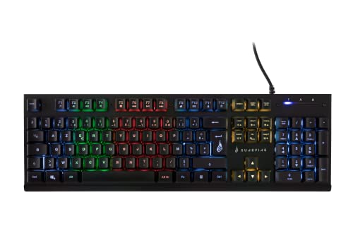 Surefire Kingpin X2 Multimedia Metal Rgb Gaming Keyboard Azerty French