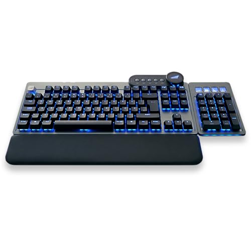Mountain Everest Max Gaming Tastatur - Mx Brown, Iso, De-Layout, Grigio