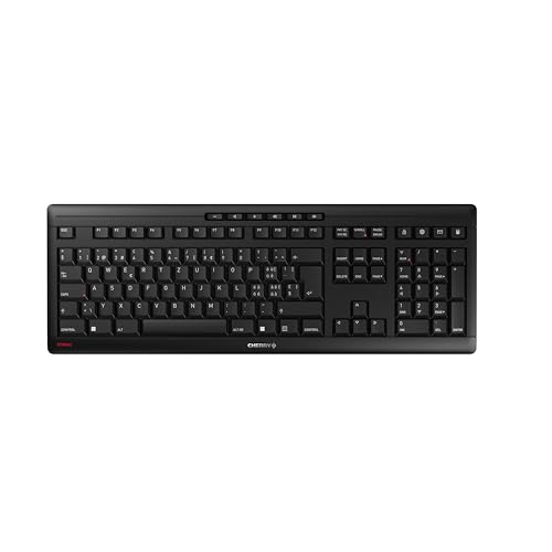 Cherry Stream Keyboard Wireless, Layout Svizzero, Tastiera Qwertz, Tastiera Wireless, Blue Angel, Omologazione Gs, Meccanismo A Forbice Sx, Battitura