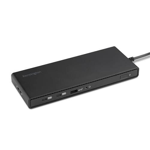 Kensington Sd4842P Docking Station Usb-C, Collega 3 Monitor Hd, Alimentazione Erogata Fino A 100 W, 5 Porte Usb Plug And Charge, Realizzata Con Il 73%