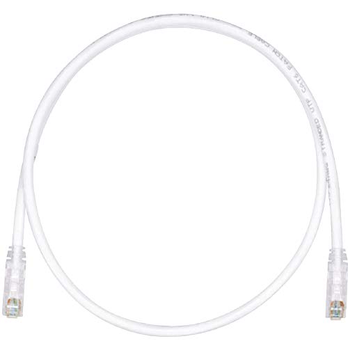 Panduit Copper Patch Cord, Category 6, Off White Utp Cable, 1 Meter 1M Bianco Cavo Di Rete