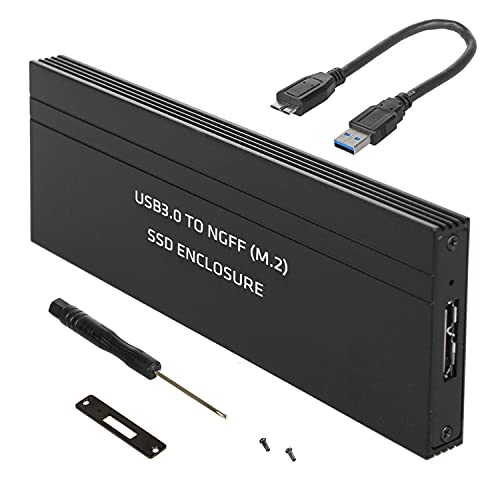 Maclean Mce582 Alloggiamento Per Hard Disc Case Esterno Usb 3.0 M.2 Sdd Ngff Fino A 5 Gbps 2230/2242/2260/2280 Mm Supporta Plug & Play Uasp