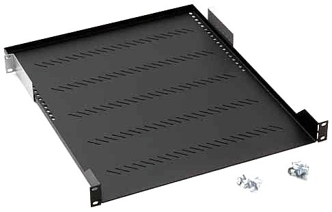 Triton Shelf With Perforation 1U 650 Mm - Rack Accessories (Nero, 1U)