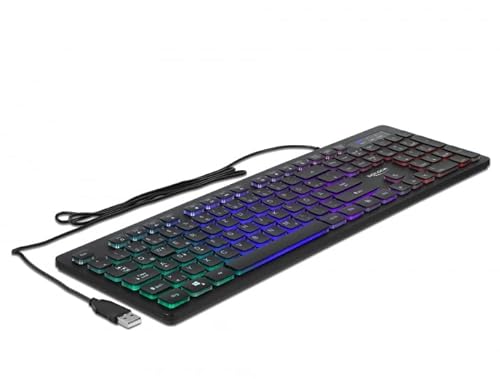 Delock Teclado (Aleman) Usb 1,5 M Negro