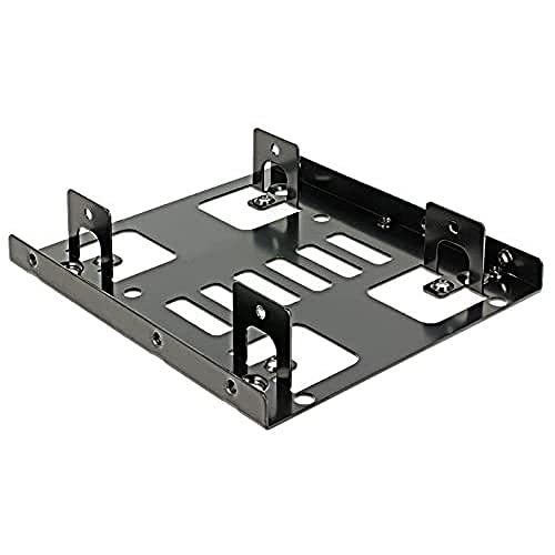 Delock Einbaurahmen 3.5? > 2 X 2.5? Hdd, Nero - 18210