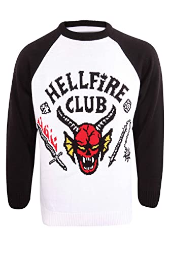 Stranger Things - Felpa Christmas Jumper Hellfire Club, (L)